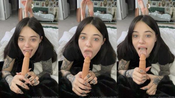 Claire Estabrook (Plurrrkittyy, Lilmoonbbyy, Nonsalemwitch) - Dildo Blowjob [SD 404P]  - OnlyFans