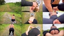 Scarlet benz - I fuck a stranger in the park because he interrupts my yoga class. [FullHD 1080P]  