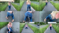 SteffiBlond - Auf der Stra?e Eingenasst und Angepisst - die fahrenden Autos intere... [FullHD 1080P]  - MyDirtyHobby