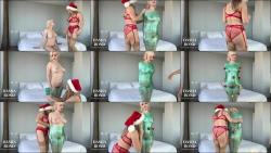 Mistress Dasha Bond - Skye Blue gets wrapped up and fucked by Santa Dasha Bond [FullHD 1080P]  