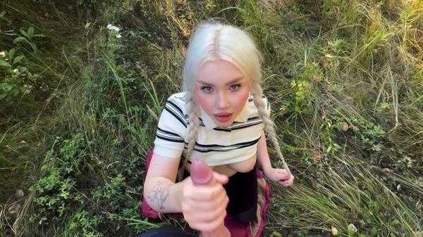Blondessa - BEAUTY WITH A BIG ASS PAID FOR THE TRIP WITH SEX! FUCKED IN THE FOREST AND IN THE CAR! [FullHD 1080P]  