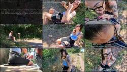 Fucktotum - Milf with big tits sucks an unknown guy at the public park and she receives a huge facial - ENG SUB [FullHD 1080P]  