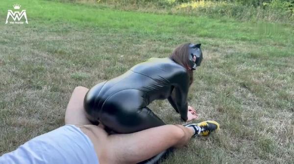 Wet-Wonder - Wetlook Catsuitfick Fremder SCHWANZ Outdoor ABGEFICKT und GESICHTSBES... [FullHD 1080P]  - MyDirtyHobby