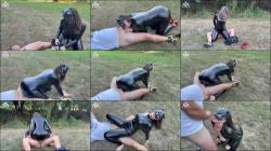 Wet-Wonder - Wetlook Catsuitfick Fremder SCHWANZ Outdoor ABGEFICKT und GESICHTSBES... [FullHD 1080P]  - MyDirtyHobby