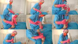 GloveMansion - Fetish Liza - Spunky Spontex rubber glovejob [FullHD 1920P]  