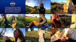 April BigAss - Drinking pee in public, risky through the streets of the city, countryside and gardens! 4k 60fr REAL [FullHD 1080P]  