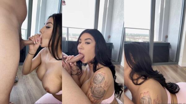 Amber Marie (ambermg_vip, amber_mg) - Blowjob [FullHD 1080P]  - OnlyFans