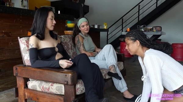 Licking Latinas Feet: Maria And Nika - Our New Entertainment Is To Humiliate You! [FullHD 1080P]  