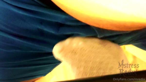 Mistress Redix - Sockjob and Ruined Orgasm Under Table [FullHD 1920P]  