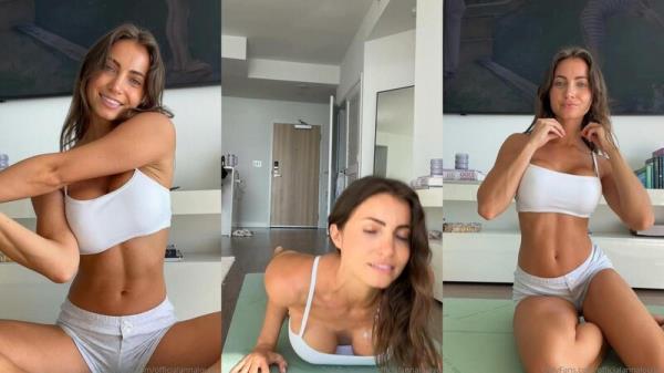 Anna Louise (annalouieaustin) - White Yoga Pants [FullHD 1080P]  - OnlyFans