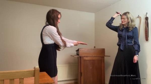 Hand Tawsing The Stealing Schoolgirl - Mistress Scarlet [FullHD 1080P]  