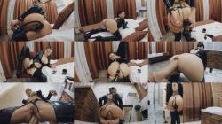 NowFaceBaby latex outfit and huge realistic dildo in my ass [UltraHD 4K 3838P]  