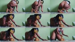 PrettyEbonies � Monster poop, smearing and sucking Eric [HD 1280P]  