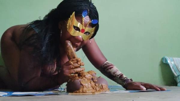 PrettyEbonies � Monster poop, smearing and sucking Eric [HD 1280P]