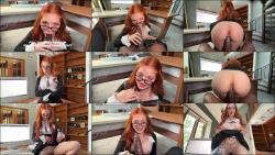 Naomi Hughes - Big titty coworker forgot to wear panties then says NO to CONDOMS [FullHD 1080P]  