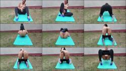 Celina-Ballerina - Geile Yoga Ubung mit Gymnastik Schuhen im Garten. Sei dabei [FullHD 1080P]  - MyDirtyHobby