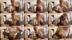 Hisglovelady - Cock Massage In Leather Gloves Until He Cant Handle It Anymore [FullHD 1920P]  