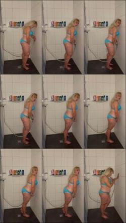 Bonieclydeerotik - Orgasmenreicher schwimmtag Blue Bikini Bademantel heisse Dusche [FullHD 1080P]  - MyDirtyHobby