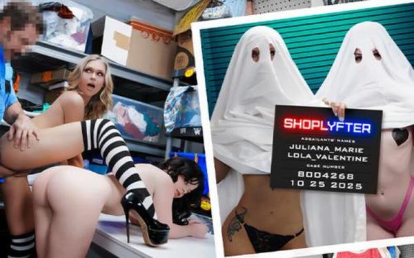 Juliana Marie, Lola Valentine - Case No 8004268 Their Ghost Sheets Won't Hide Their Tits [FullHD 1080P]  - Shoplyfter
