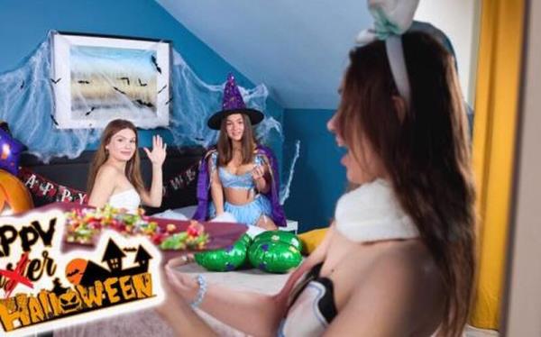 Kitty Doll88, Milka, Hazel Grace - Halloween Witches [FullHD 1080P]  - ClubSweethearts
