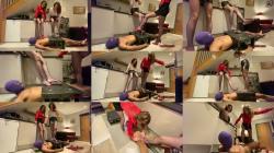 Sadistic Queens - Squishysax - Mistress Krush and Miss Tiffany Naylor - Manipulate and Crush His Cock and Balls [FullHD 1080P]  