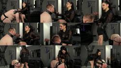 Sado ladies - Mistress Bella Lugosi - Faceslapping With Leather Gloves [FullHD 1080P]  