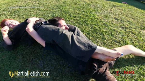 Martial Fetish - Alexis Luna outdoor black gi mixed wrestling domination [4K 2160P]