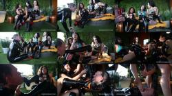 Goddess Tangent, Empress Ming and Demoness Luna - Triple Domme Sweaty Foot Worshi [HD 720P]  