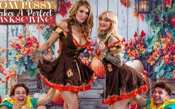 Gigi Dior, Kathryn Mae - Mom Pussy Makes A Perfect Thanksgiving [FullHD 1080P]  - MomSwapped