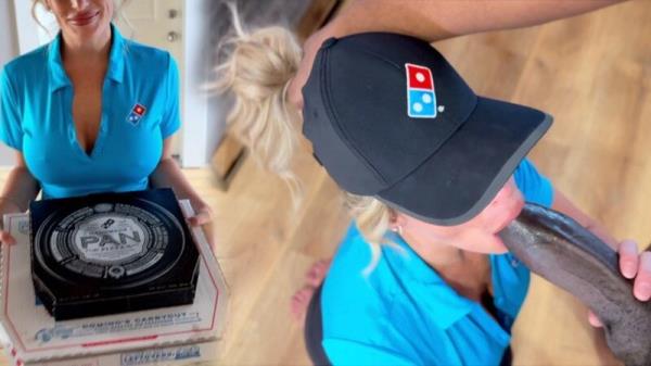 Kenziee Jayy - Pizza Delivery Girl Gets A Big Black Sausage And Her Face Covered In Cum [FullHD 1080P]  