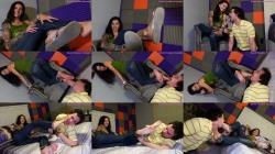 Bambi Femdom Fantasies - Greasy Rose's Intense Foot Gagging [FullHD 1080P]  