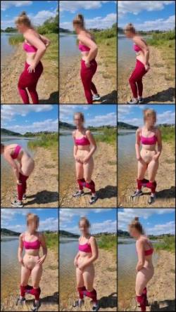 itspinkmelina - Ich pisse in einen See hat mich jemand gesehen [SD 405P]  - MyDirtyHobby