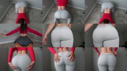 AvanelleJules - Stretching Treadmill and Groping My Ass [FullHD 1080P]  