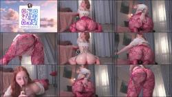 Aryan Queen - Redheaded Beauty in Ripped Tights Sucks Cock and Fucks Her Ass - Aryan Queen [FullHD 1080P]  