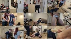 Kiffa Feet - Angry Waitress Kicks And Crushs Loser Balls With Her Combat White Boots Ballbusting Goddess Kiffa Female Domination [FullHD 1080P]  