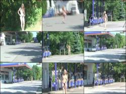 Lysann - Nackt an der Tanke [HD 720P]  - MyDirtyHobby