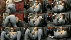 Chandler Knight - Squirting in Grey Leggings [FullHD 1080P]  