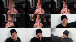 Mistress Enola - Toe Jam Humiliation - Toe jam feeding toes and soles licking and foot gagging game [HD 720P]  