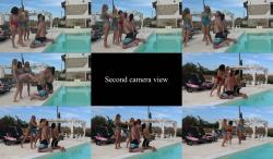 GABRIELLA, MARIANNA and SOPHIE - Holidays in the villa - Face slapping and hand worship and hand over mouth [FullHD 1080P]  