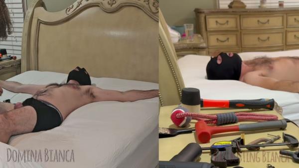 Ballbusting Bianca - Dominabianca - Ballbusting Tools Galore Denied Orgasm [FullHD 1080P]