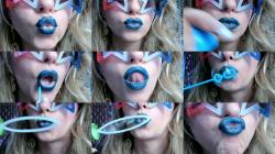 Petite Mercy - Blue Lipstick Blowing Bubbles [FullHD 1080P]  