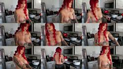 Ginger Rae xoxo - Doing the Dishes Topless with Pigtails - Ginger Rae [FullHD 1080P]  