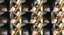 Leather Diva Zarah - This Xxl Cock Fills His Mouth Quite Nicely [FullHD 1080P]  