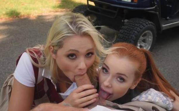 Megan Murkovski, Jessie Ames - Golfcourse Sexromp [FullHD 1080P]  - IntimatePOV
