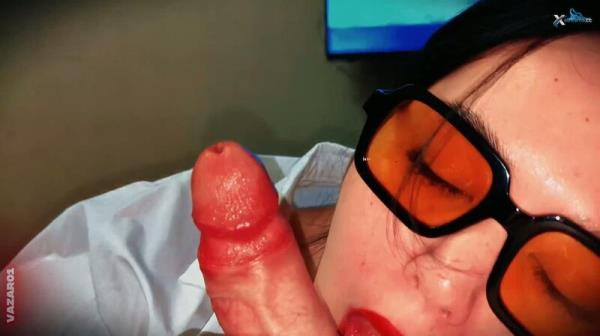 Vazar_No_Limit - Su?e Perspektive Und Rimming - Brunette Mit Brille Saugt Leidensc... [FullHD 1080P]  - MyDirtyHobby