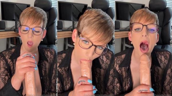 Hannah Brooks - Black Lingerie B J Dildo [FullHD 1080P]  - OnlyFans