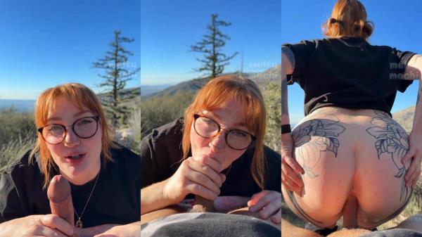 Meltymochi - MeltyMochi Outdoor BJ And Reverse Cowgirl Creampie [FullHD 1080P]  - OnlyFans