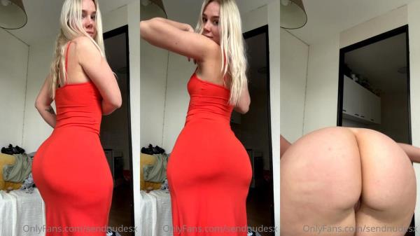 sendnudesx - Red Dress [HD 720P]  - OnlyFans