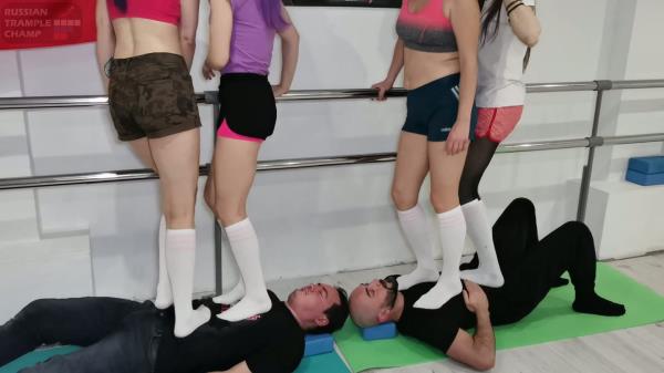Russian Trample Championship - Double Trampling In Stockings Special Video [FullHD 1080P]  