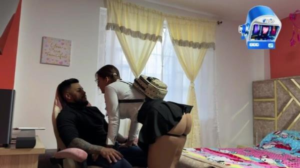 Karolayn_Matos - I'm alone with my sister's busty friend. We fuck without a condom, and I cum inside her. [FullHD 1080P]  